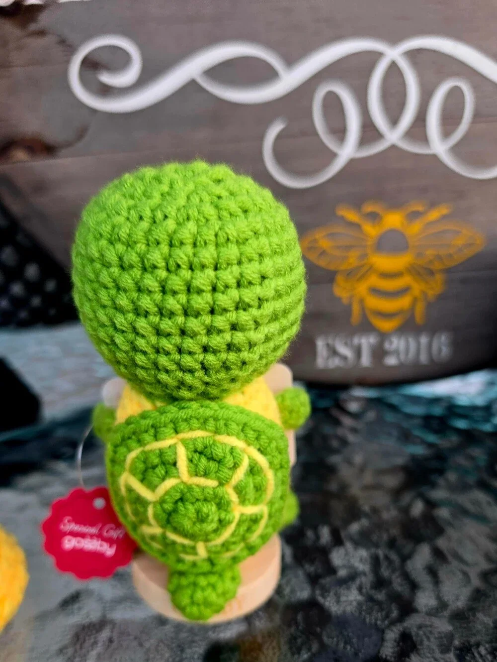 Gossby Handmade Positive Crochet Turtle